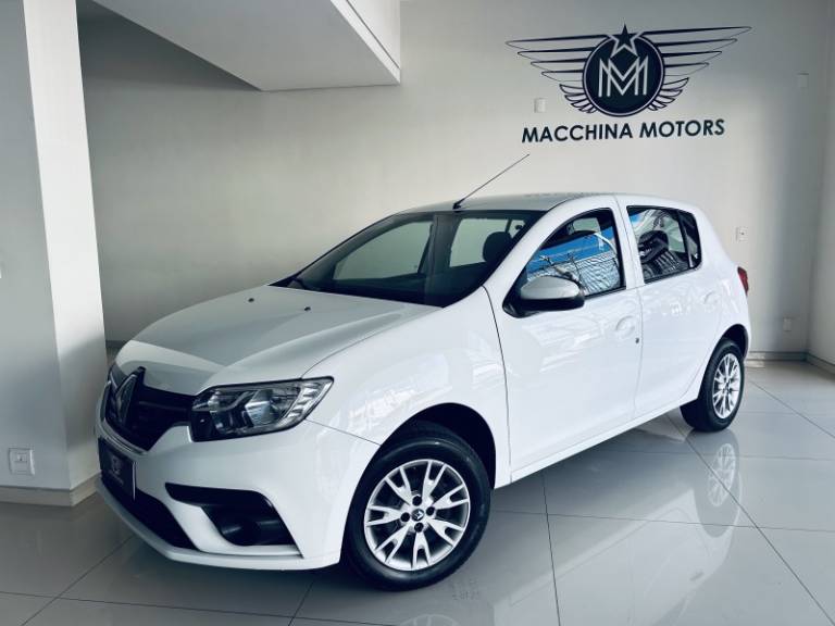 RENAULT - SANDERO - 2019/2020 - Branca - R$ 56.990,00